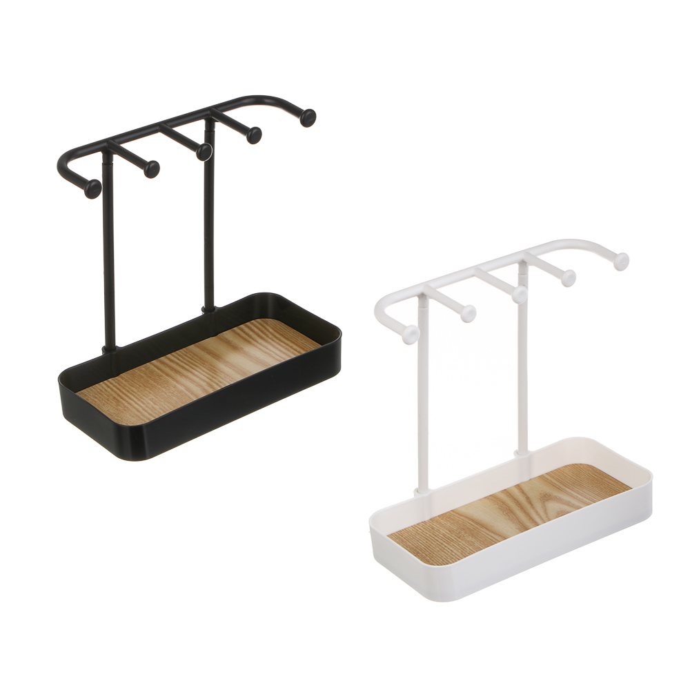 Подставка держатель для украшений, 20x10x19 см, пластик, МДФ, 2 цвета, арт.№ 504-964