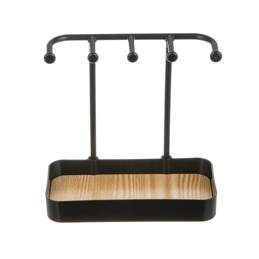 Подставка держатель для украшений, 20x10x19 см, пластик, МДФ, 2 цвета, арт.№ 504-964