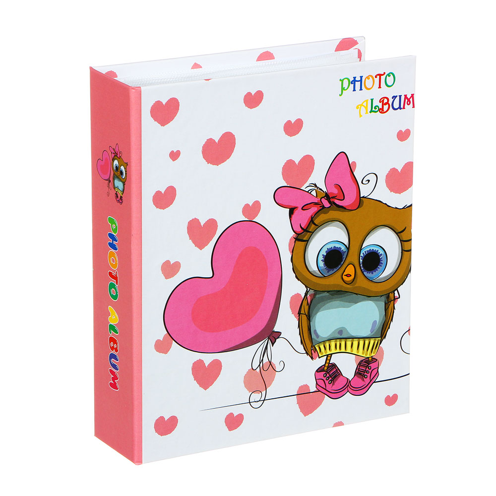 Фотоальбом 14х17см, на 40 фото 10х15см, PP, картон, 12 дизайнов, арт.№ 401-014