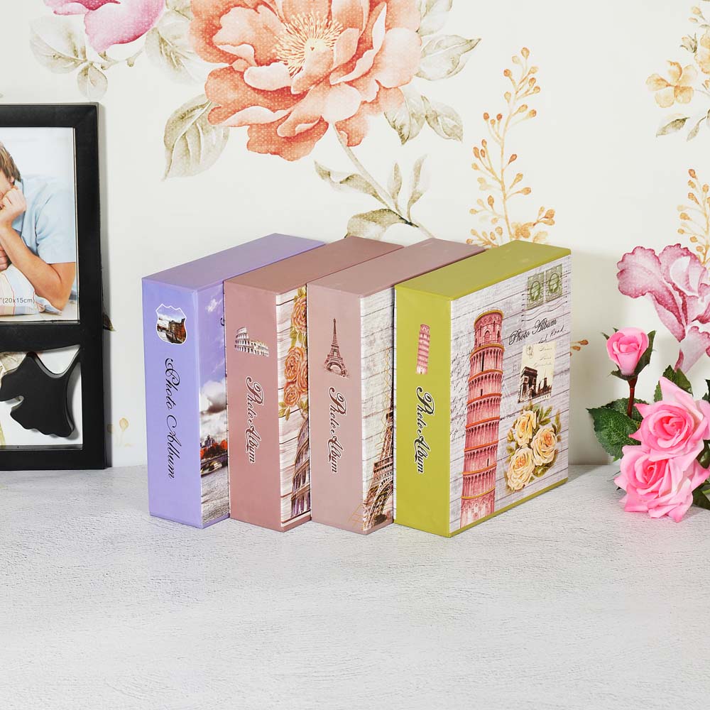 Фотоальбом 14х17см, на 40 фото 10х15см, PP, картон, 12 дизайнов, арт.№ 401-014