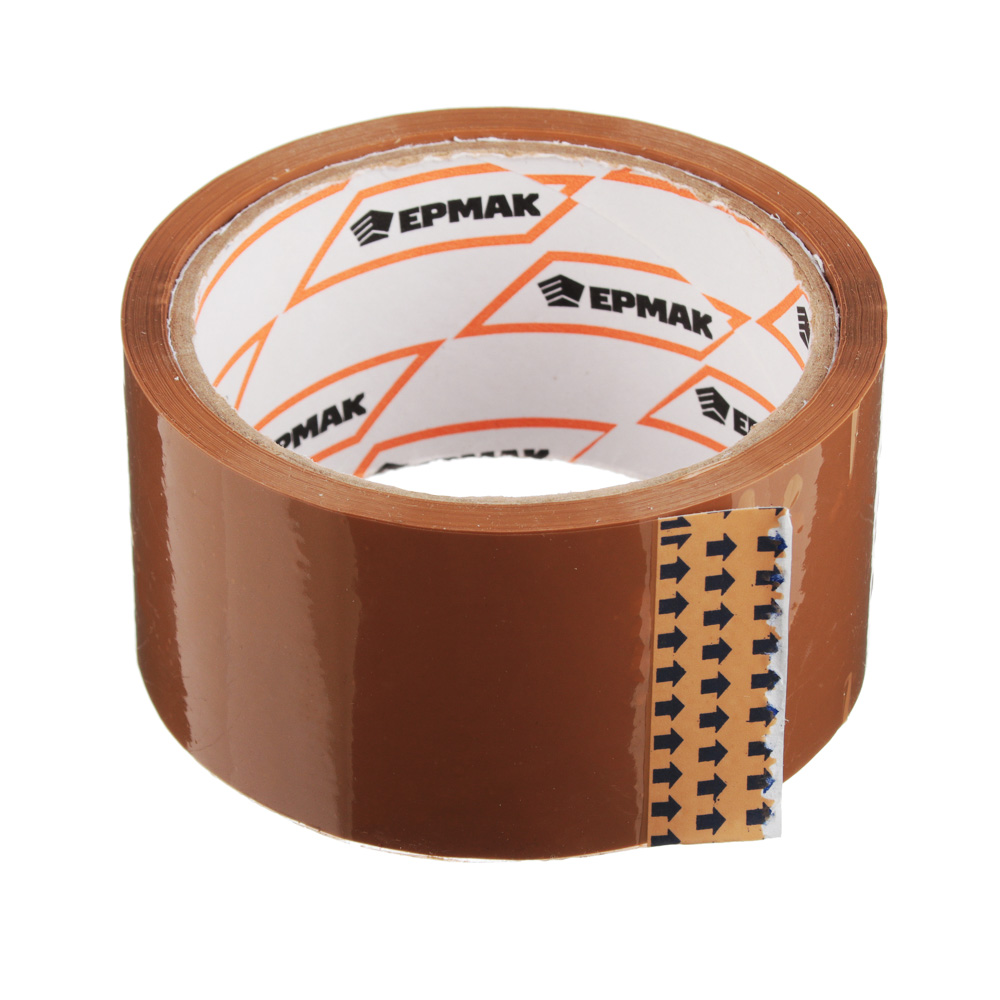 ЕРМАК Клейкая лента коричневая 48мм x 40м, арт.№ 472-057