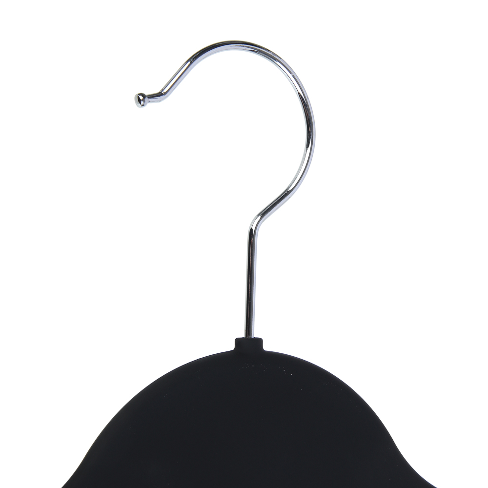 VETTA Вешалка-органайзер, 3 уровня, 36х40.5х0.6 см, пластик с покрытием Soft-touch, черная, арт.№ 456-143