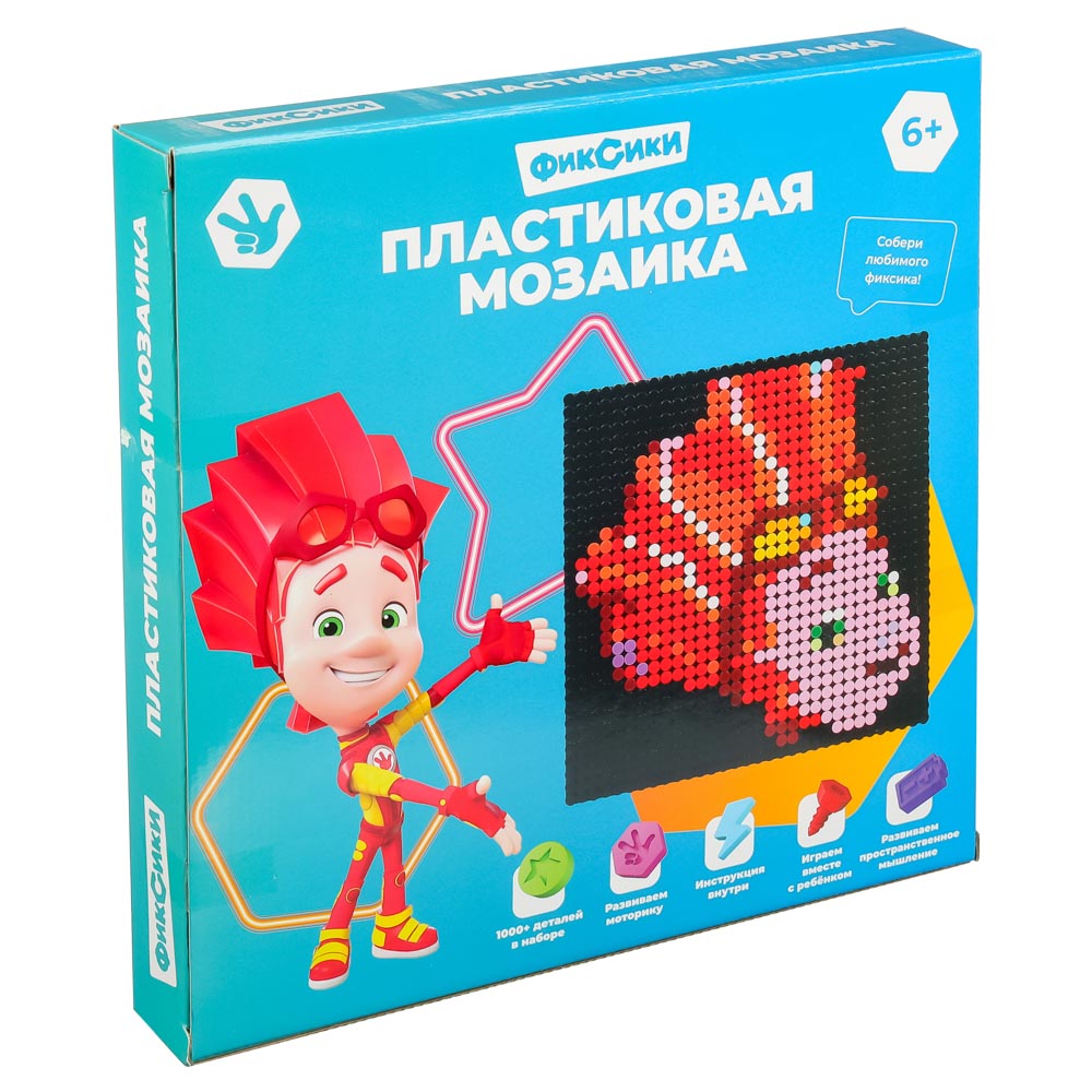 Фиксики Мозаика пластиковая, АВS, 18x18 см, 4 дизайна, арт.№ 429-021