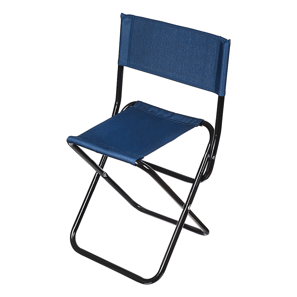 Стул туристический тм РУССО ТУРИСТО, складной со спинкой, до 90кг, 32х34х58см, труба сталь 16х1мм, арт.№ 121-067