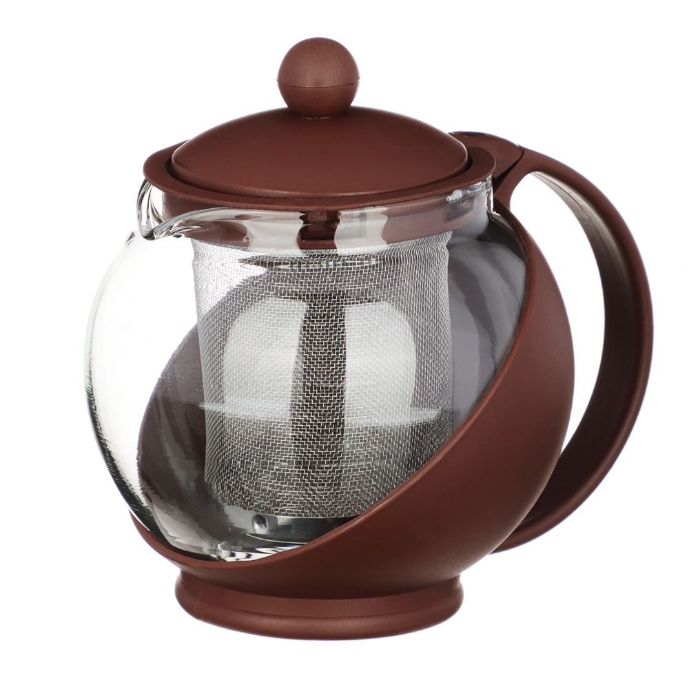 VETTA Чайник заварочный 500мл, ситечко из нержавеющей стали, стекло, полипропилен, арт.№ 850-156