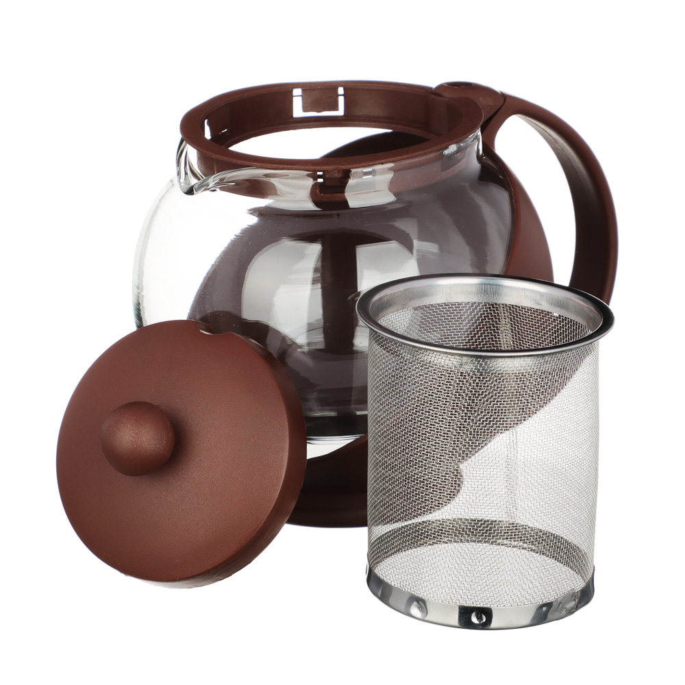 VETTA Чайник заварочный 500мл, ситечко из нержавеющей стали, стекло, полипропилен, арт.№ 850-156