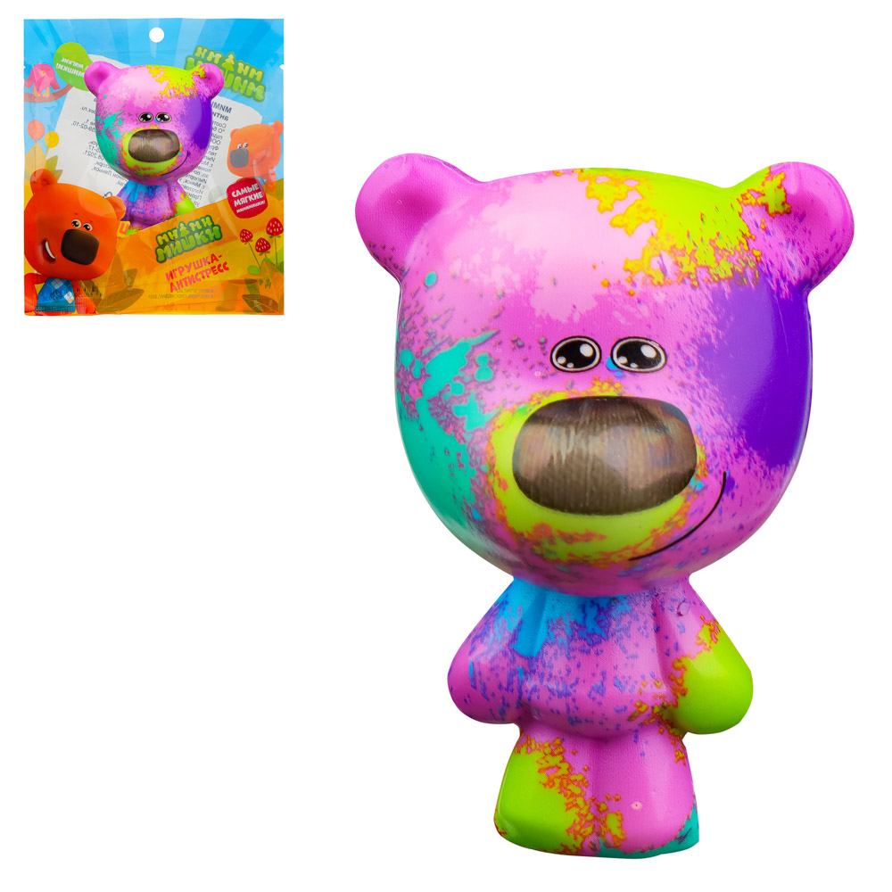МИМИМИШКИ Игрушка-антистресс, 9 см, полиуретан, 4 дизайна, арт.№ 490-076