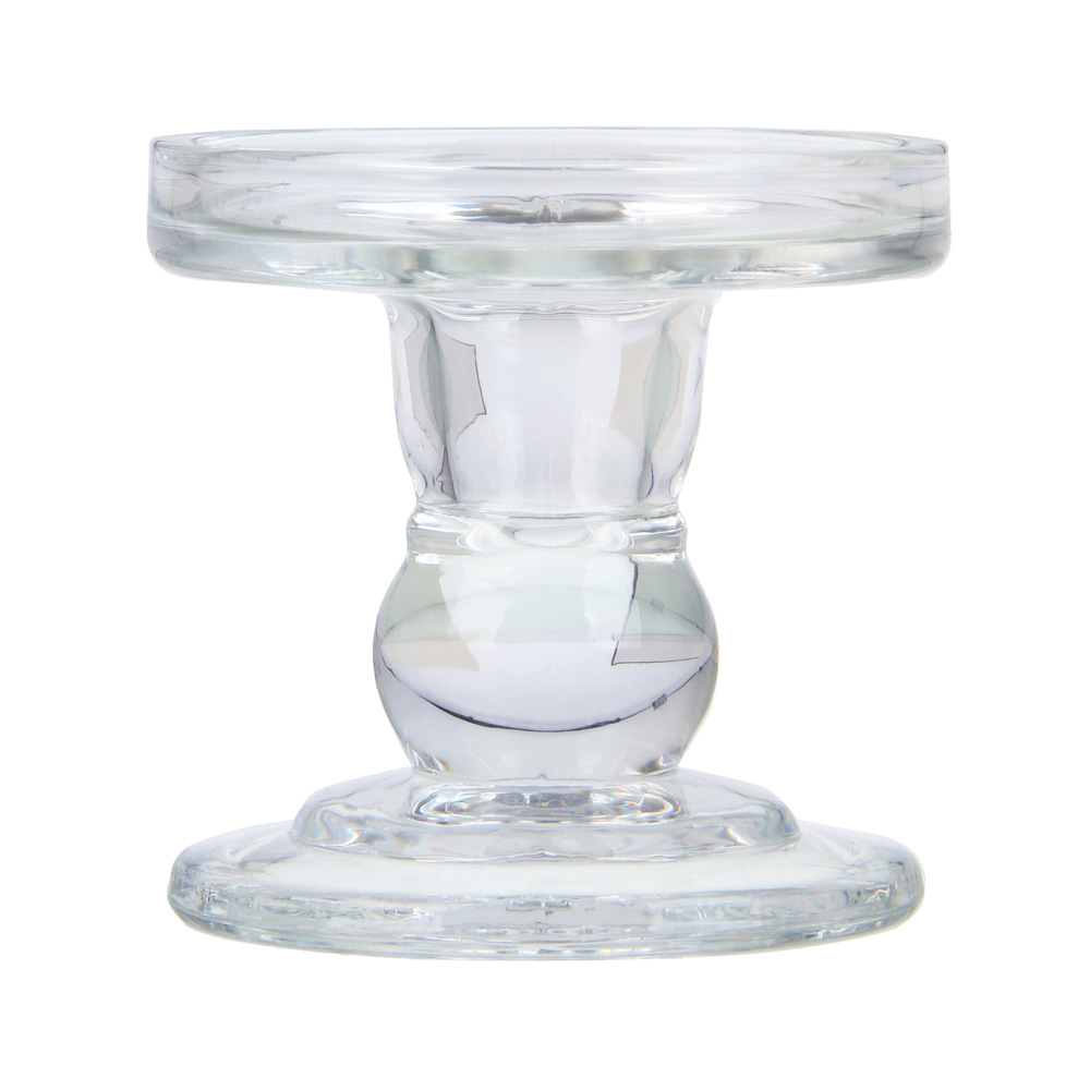 Подсвечник тм LADECOR "Креманка" стеклянный, 8,5x8,5x8,5 см, арт.№ 477-257