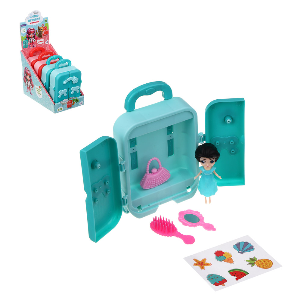 ИГРОЛЕНД Набор игровой в чемодане, сюрприз, ABS, PP, бумага, 10х4,3х14,3 см, арт.№ 294-202