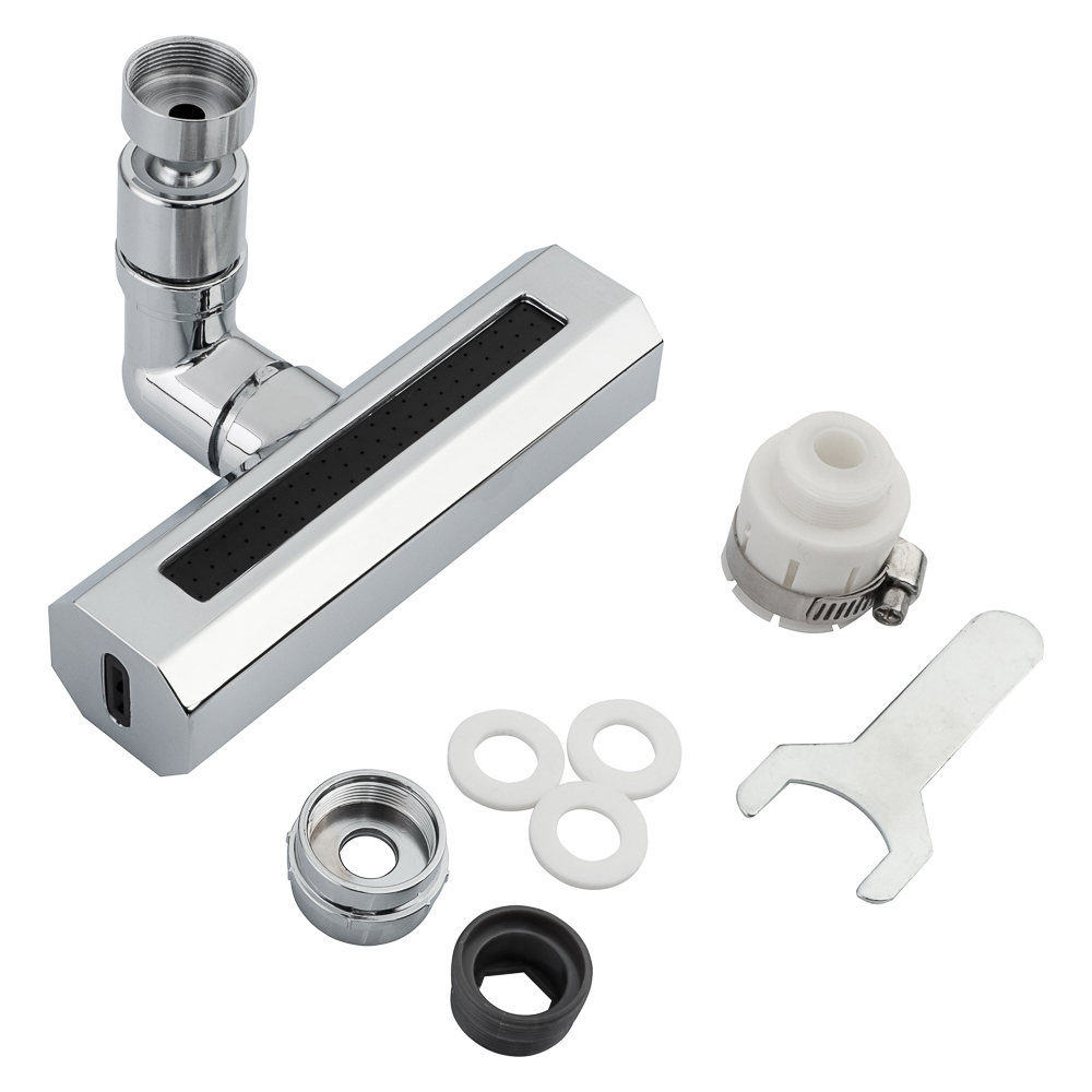 Аэратор-насадка для кухонного смесителя, 4 режима, хром, арт.№ 565-023