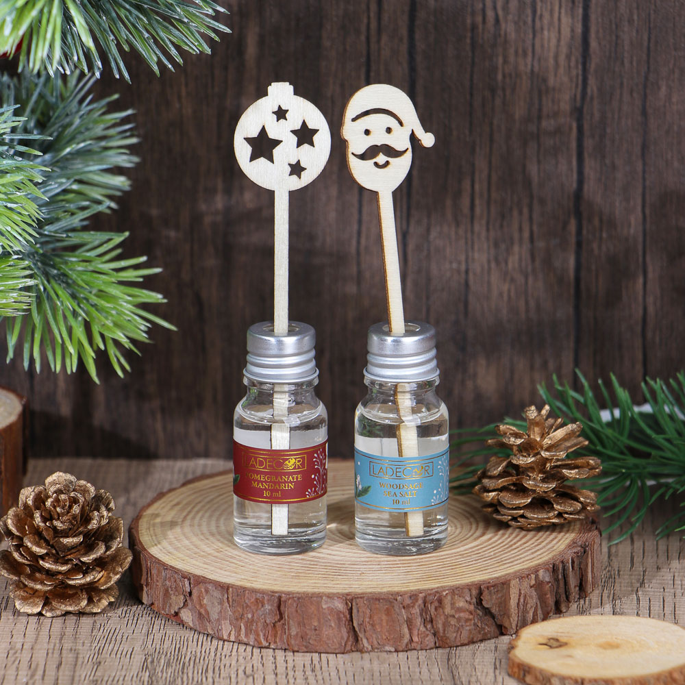 LADECOR Аромадиффузор,10мл(WoodsageSeaSalt/PomegranateMandarin/Gingerbread/Redfruits/Xmastree/Opium), арт.№ 773-002