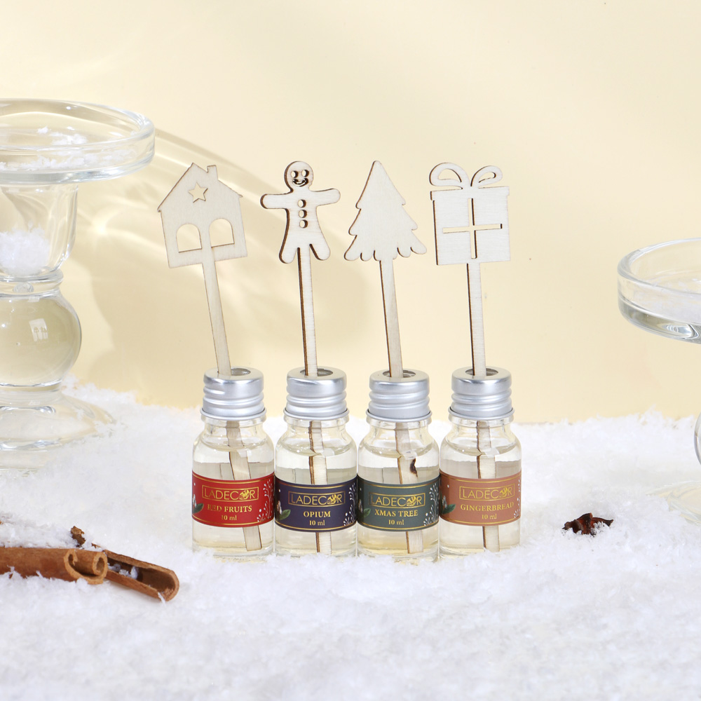 LADECOR Аромадиффузор,10мл(WoodsageSeaSalt/PomegranateMandarin/Gingerbread/Redfruits/Xmastree/Opium), арт.№ 773-002