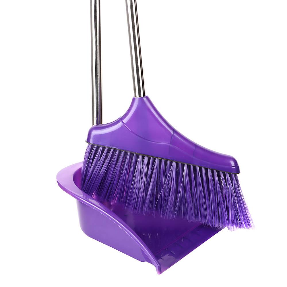 Набор для уборки с щеткой и совком тм VETTA, 78см, пластик, металл, арт.№ 445-289