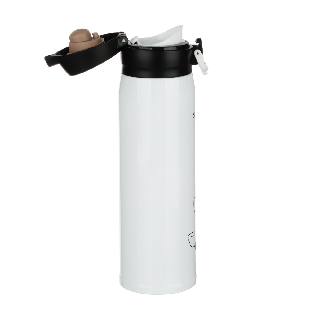 SATOSHI Термос-кружка с крышкой на защелке, 450мл "ЭнерджиДог", нерж.сталь, арт.№ 841-003