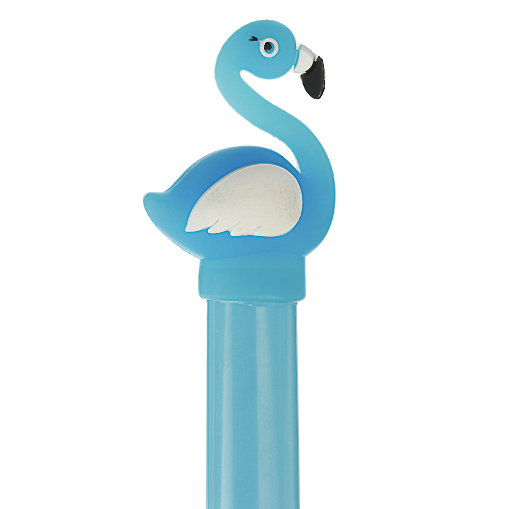 Ручка гелевая синяя, с объемной фигуркой и внутренней подсветкой, 16см, пластик, 4 дизайна, арт.№ 622-020