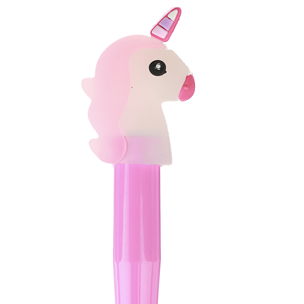 Ручка гелевая синяя, с объемной фигуркой и внутренней подсветкой, 16см, пластик, 4 дизайна, арт.№ 622-020