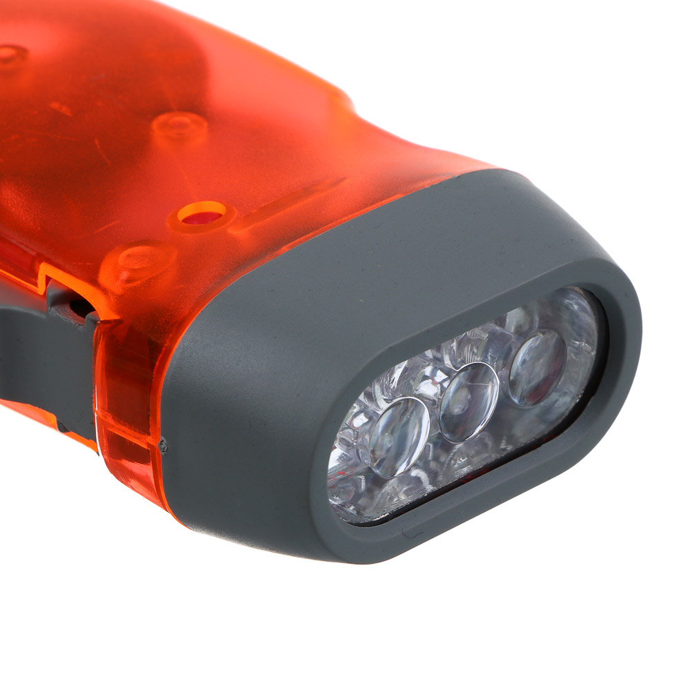 Фонарик динамический тм ЕРМАК, 3 LED, пластик, 50х100х30 мм, арт.№ 198-013