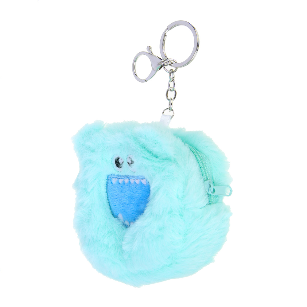 ЮL Сумочка для мелочей пушистый монстрик, полиэстер, 9х4см, 4 дизайна, КЖ24-69, арт.№ 337-212