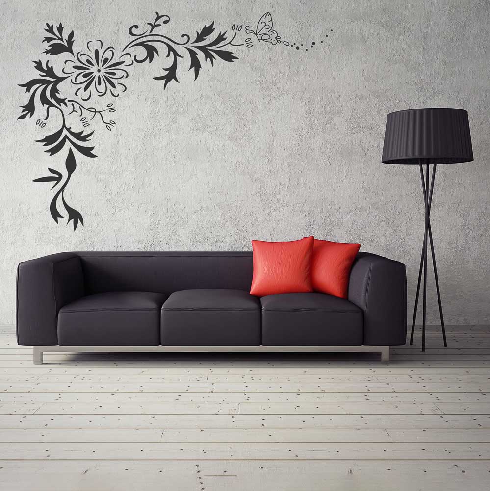 VETTA Наклейки интерьерные, "Узоры", 60х90см, ПВХ, 3 дизайна, арт.№ 416-257