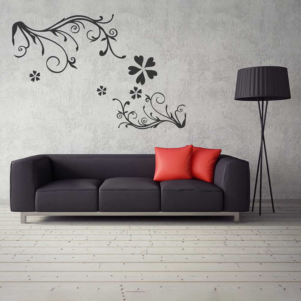 VETTA Наклейки интерьерные, "Узоры", 60х90см, ПВХ, 3 дизайна, арт.№ 416-257