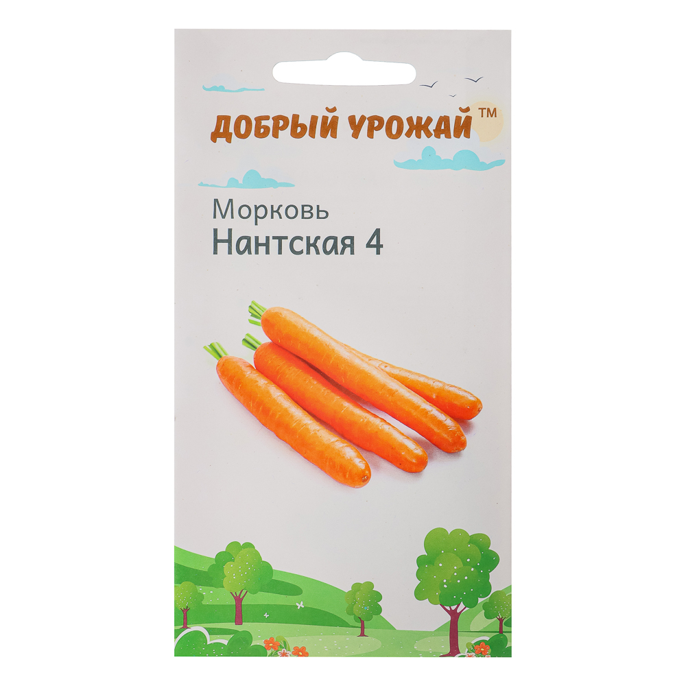 Семена Морковь Нантская-4 "Добрый урожай", 0,8гр, арт.№ 179-548