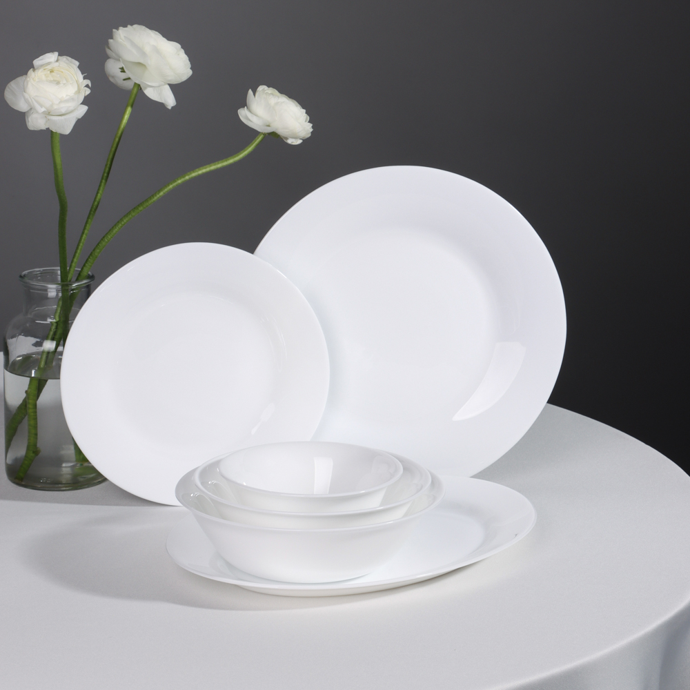 MILLIMI Белана Блюдо овальное, опаловое стекло, 30,5см, арт.№ 818-065