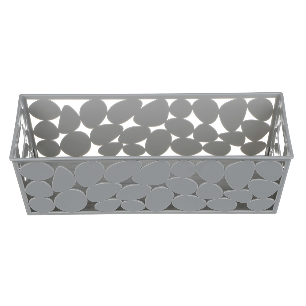 Корзинка для хранения тм VETTA, пластик, 25,5x10x7,5см, 2 цвета, арт.№ 414-178