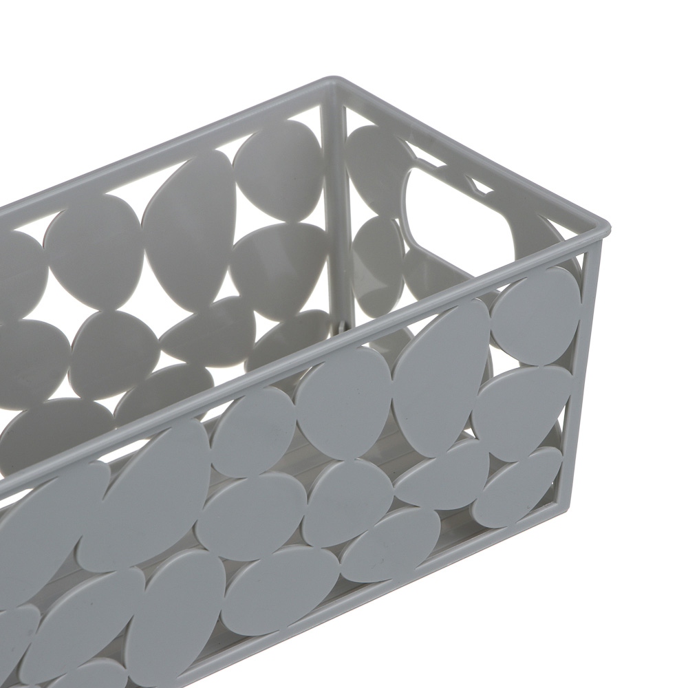 Корзинка для хранения тм VETTA, пластик, 25,5x10x7,5см, 2 цвета, арт.№ 414-178