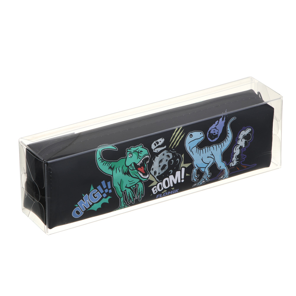 Древний Мир Пенал прямоугольный 20,5x6x4см, искусственная кожа с печатью, арт.№ 238-013