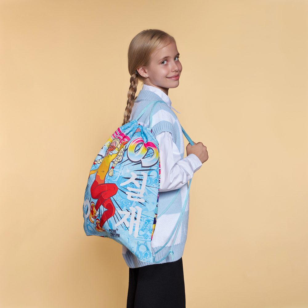 BY Русские Супергерои Мешок для обуви, 39х47см, сверхплотный п/э, 2-сторонняя печать "Заря фэшн", арт.№ 233-014