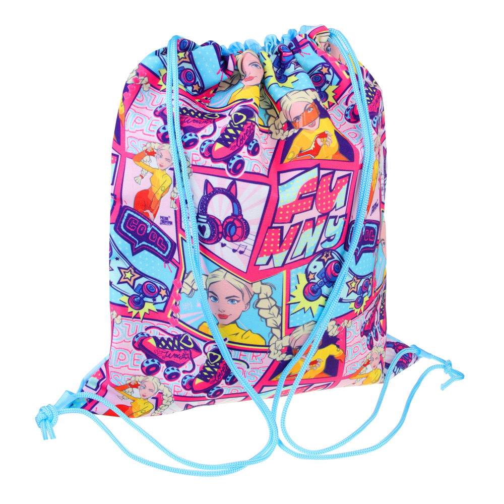 BY Русские Супергерои Мешок для обуви, 39х47см, сверхплотный п/э, 2-сторонняя печать "Заря фэшн", арт.№ 233-014