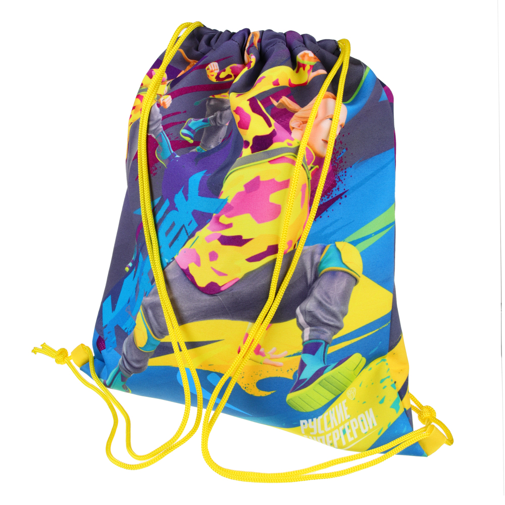 BY Русские Супергерои Мешок для обуви, 39х47см, сверхплотный п/э, 2-сторонняя печать "Конек", арт.№ 233-015