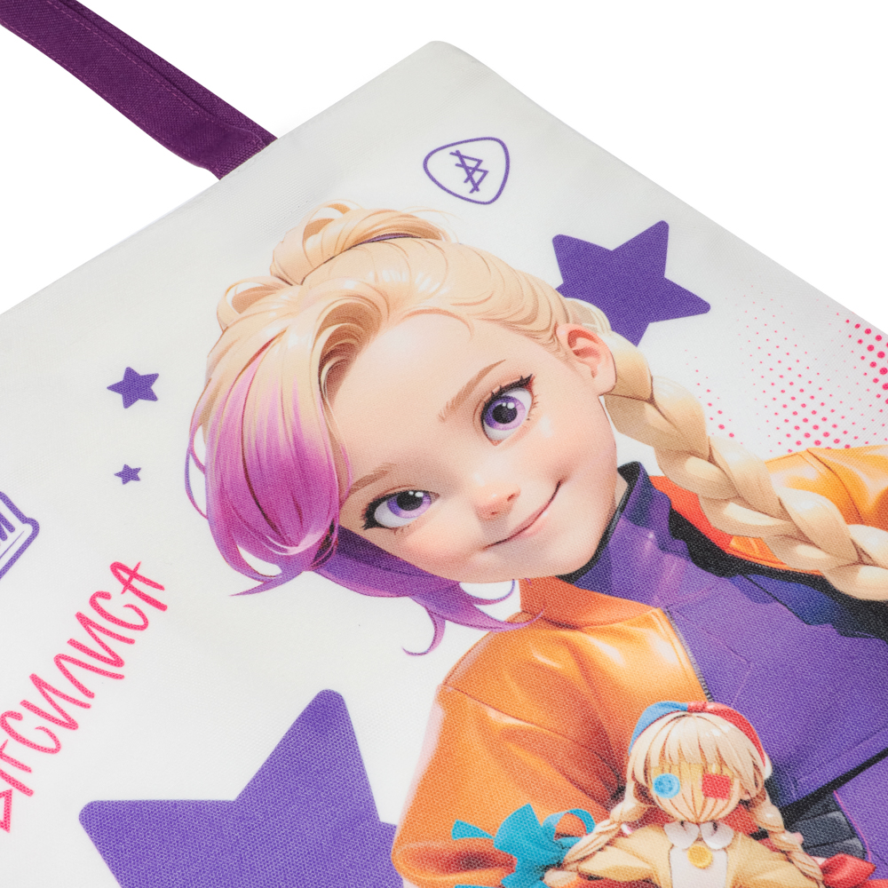 BY Русские Супергерои Сумка-шоппер, 38x42см, ручки 58 см, ПЭ под ткань, "Василиса джуниор", арт.№ 090-129