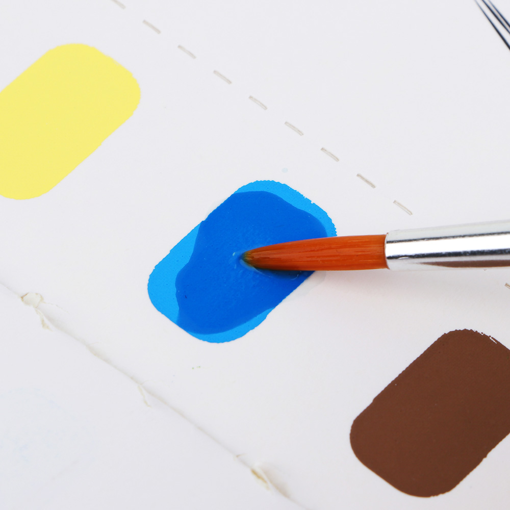 BY Русские Супергерои Раскраска, 14,8х21см, с акварелью 9цв.на листе, 6л.,перфорация,кисть,"Джуниор", арт.№ 231-002