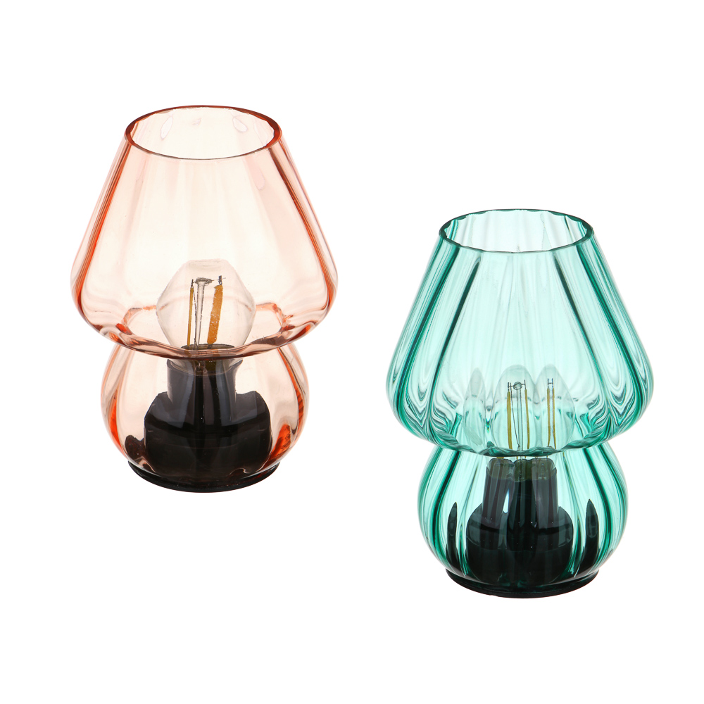 Светильник LED в виде вазы, 11,5x11,5x15 см, стекло, 2xААА, арт.07-44, арт.№ 695-008