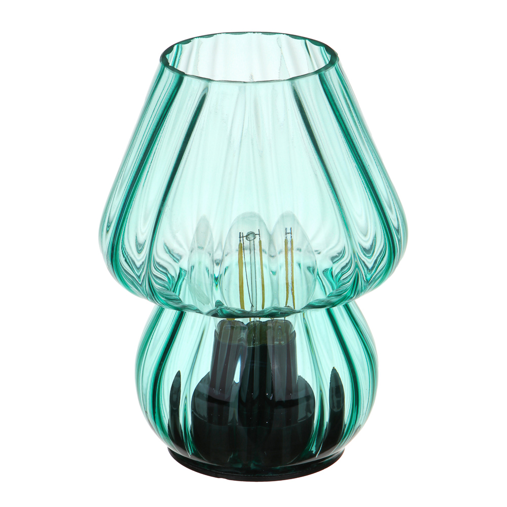 Светильник LED в виде вазы, 11,5x11,5x15 см, стекло, 2xААА, арт.07-44, арт.№ 695-008