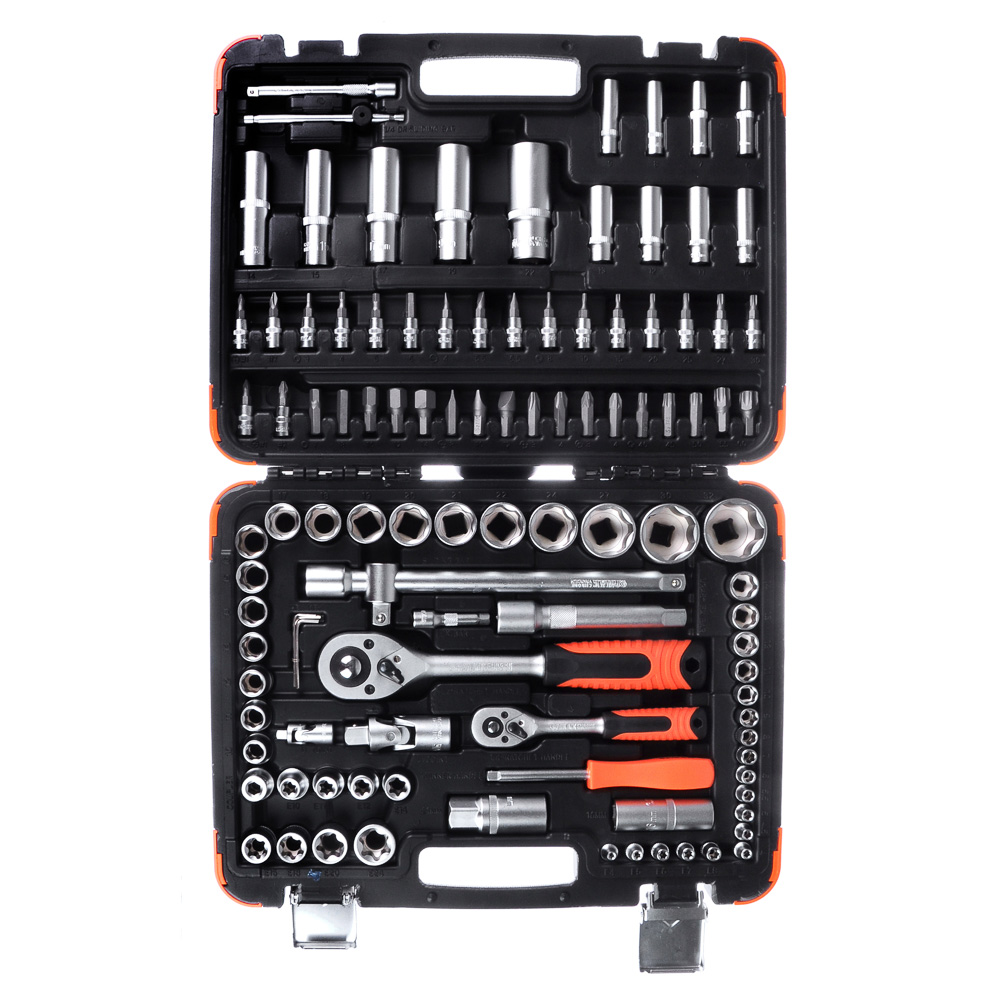 ЕРМАК Набор профессионального инструмента, 108 предм., 1/4"+1/2", арт.№ 736-100