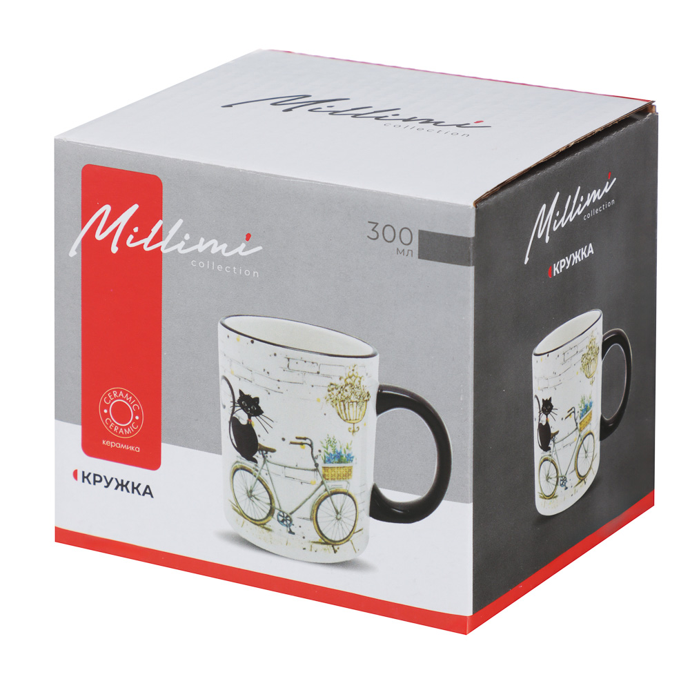 MILLIMI Котейка Кружка, 300мл, керамика, арт.№ 824-127