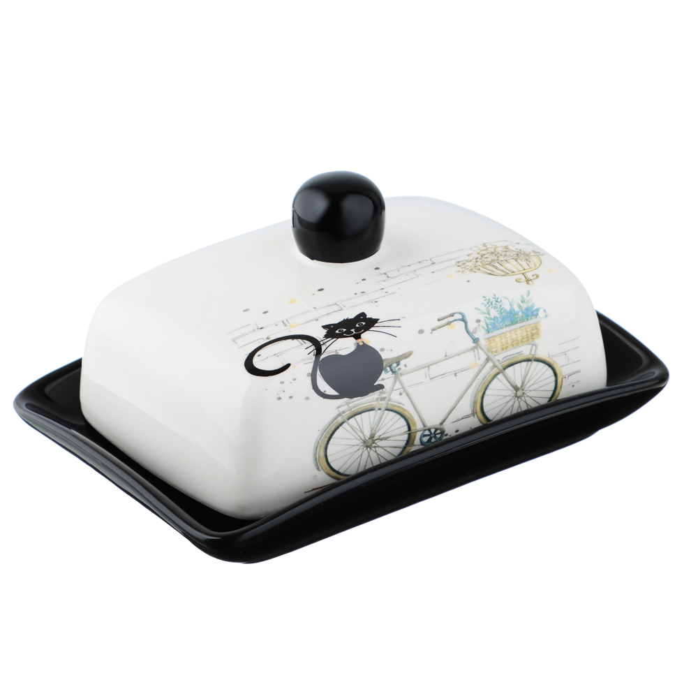 MILLIMI Котейка Масленка, 17х12x8см, керамика, арт.№ 824-128