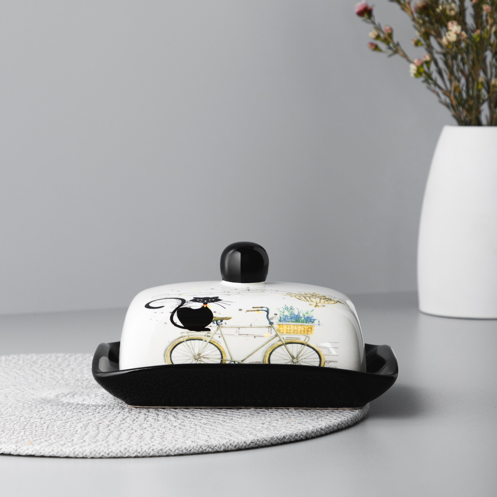 MILLIMI Котейка Масленка, 17х12x8см, керамика, арт.№ 824-128