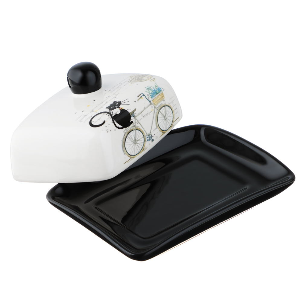 MILLIMI Котейка Масленка, 17х12x8см, керамика, арт.№ 824-128