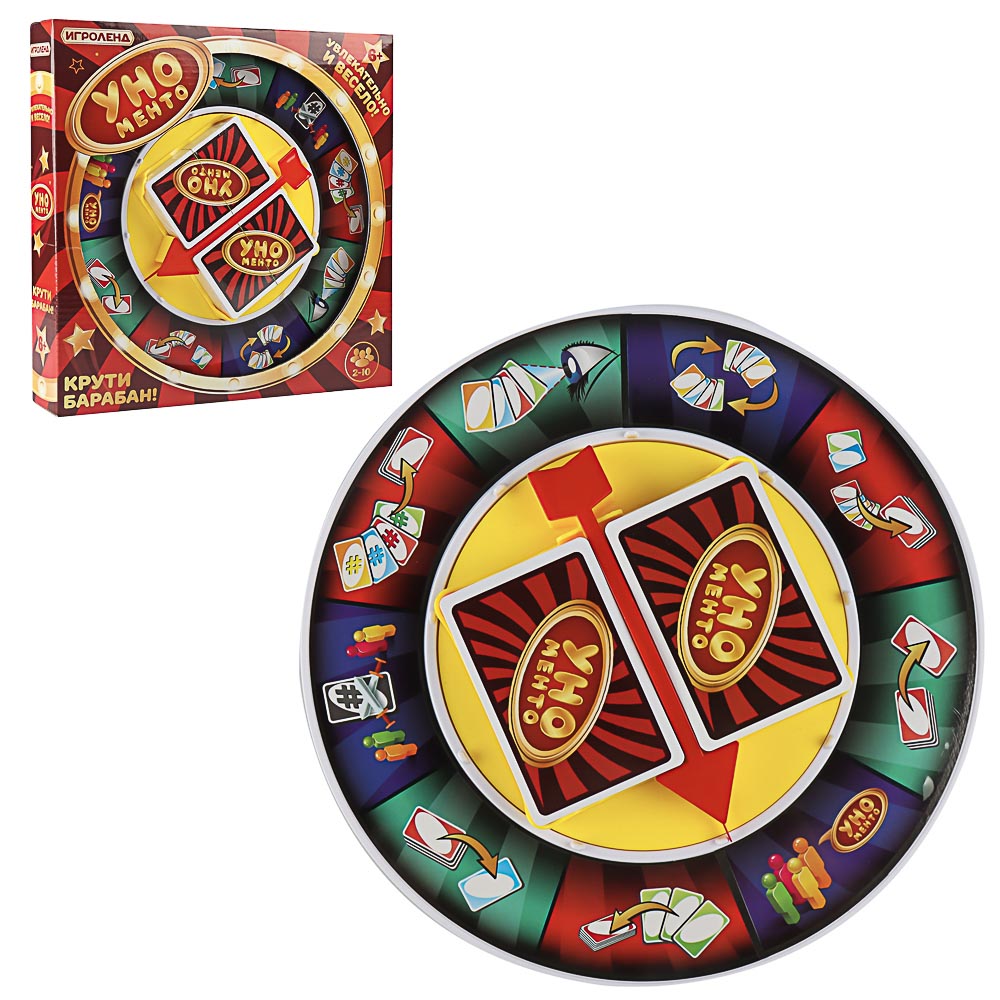 ИГРОЛЕНД Настольная игра "УНО менто", PP, ABS, картон, 26х27,5см, арт.№ 897-083
