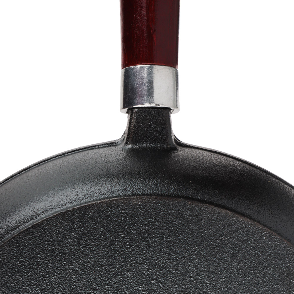 VETTA Сковорода чугун, d26х5,5см, деревянная ручка, индукция, арт.№ 808-007