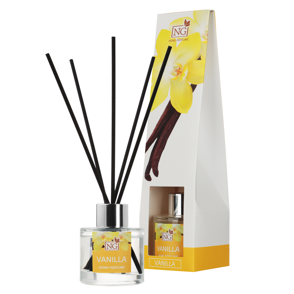 NEW GALAXY Ароматизатор диффузор, 40 мл., 6 ароматов (бабл гам,лаванда,океан,ваниль,корица,лайм), арт.№ 778-080