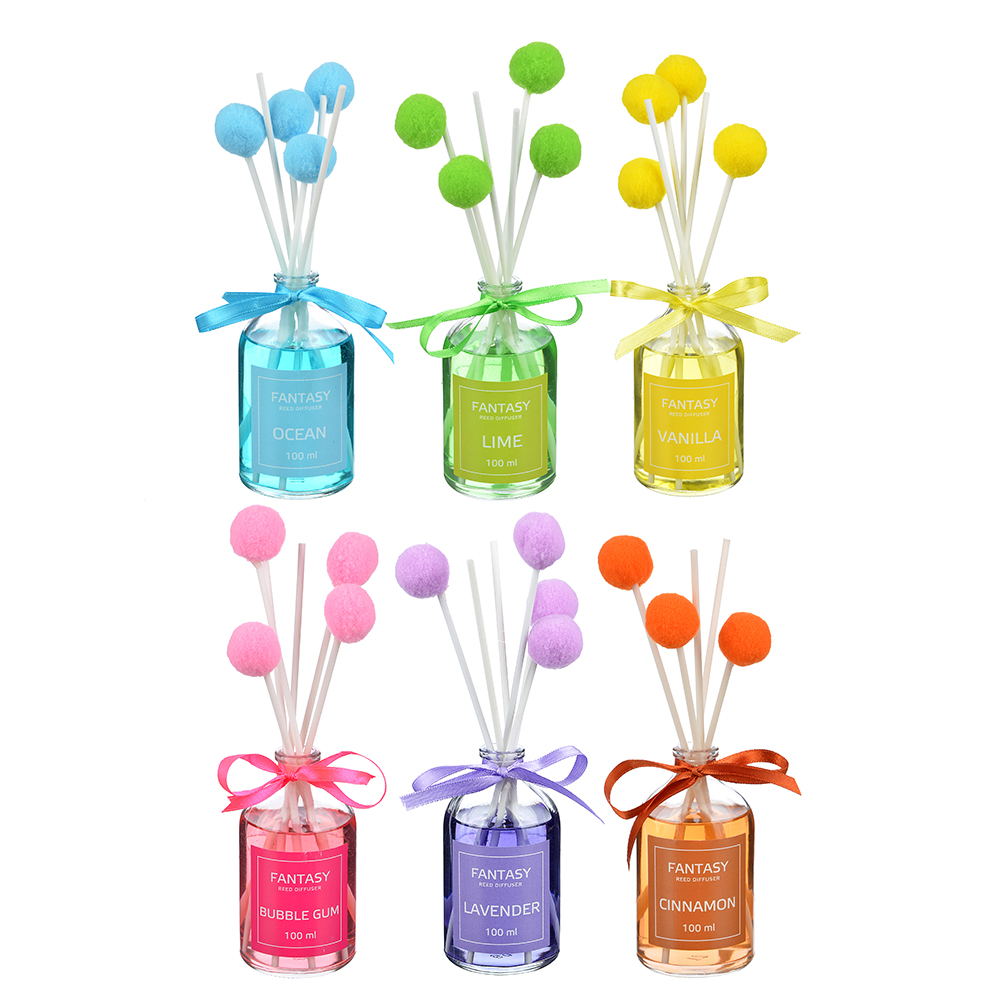 NEW GALAXY Ароматизатор диффузор "Фэнтази", 100 мл. (бабл гам, лаванда, океан, ваниль, корица,лайм), арт.№ 778-081