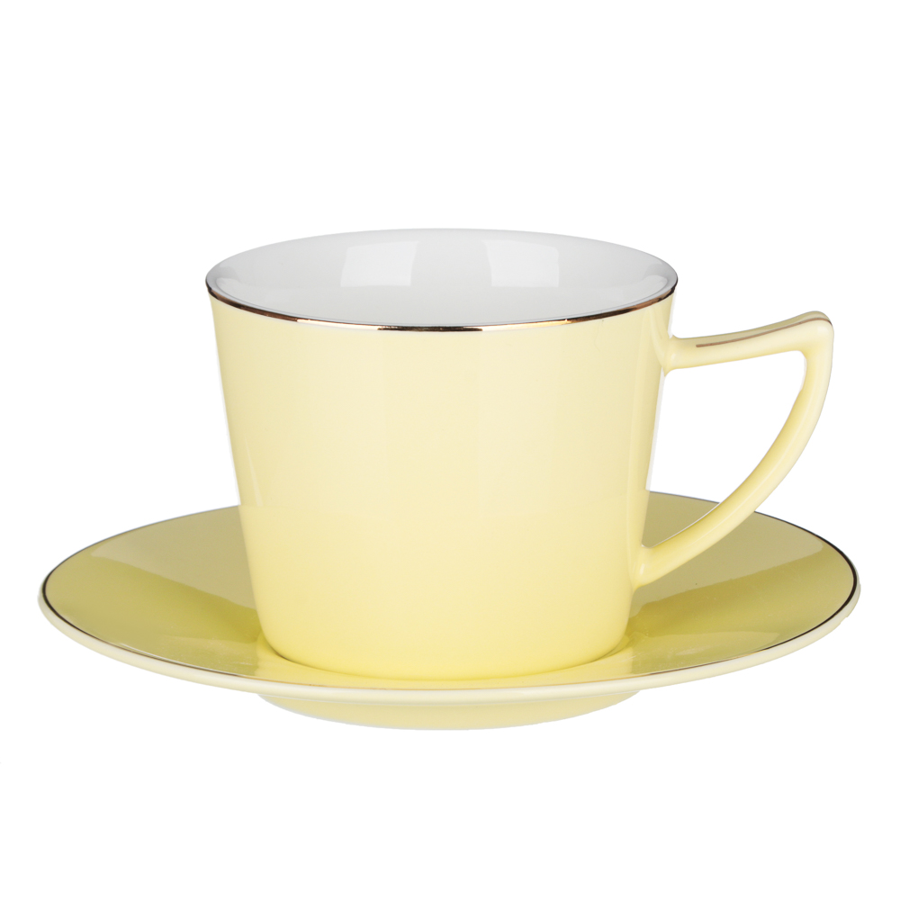 MILLIMI Радуга Набор чайный 2 пр., 250мл, 15см, костяной фарфор, 4 цвета, арт.№ 802-101