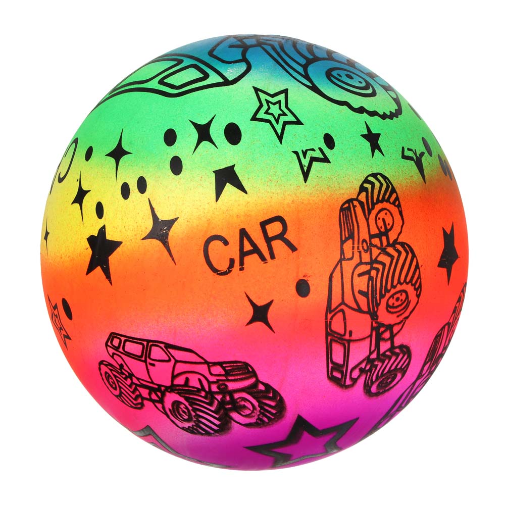 Мяч "Яркий день", ПВХ, 25см, 4 цвета, арт.№ 262-145