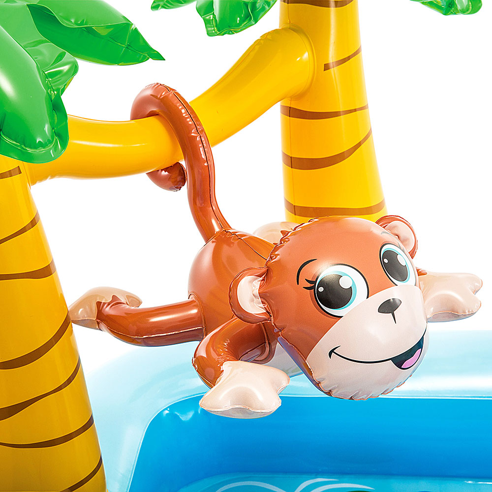 INTEX Игровой центр "JUNGLE ADVENTURE", от 2 лет, 257x216x84см, 57161NP, арт.№ 054-009