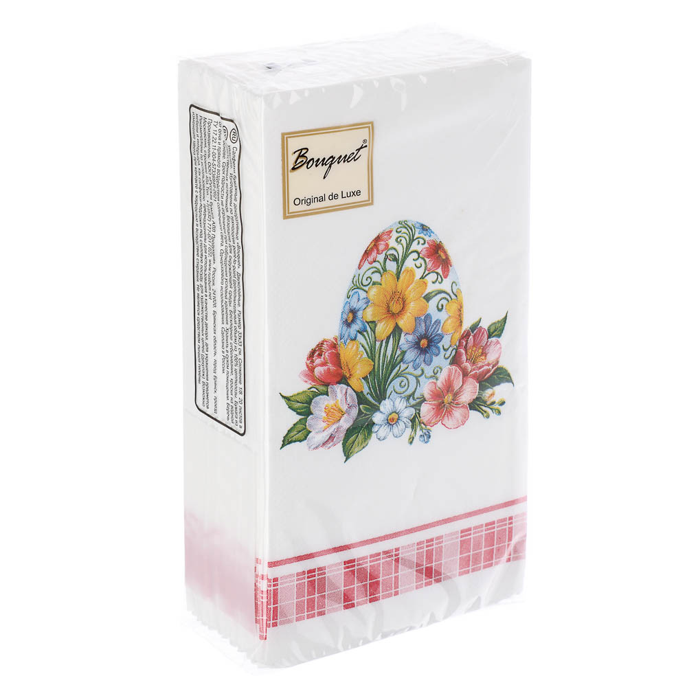 Салфетки бумажные Bouquet Пасхальный набор 1/8, 33х33см, 2сл, арт.№ 912-036