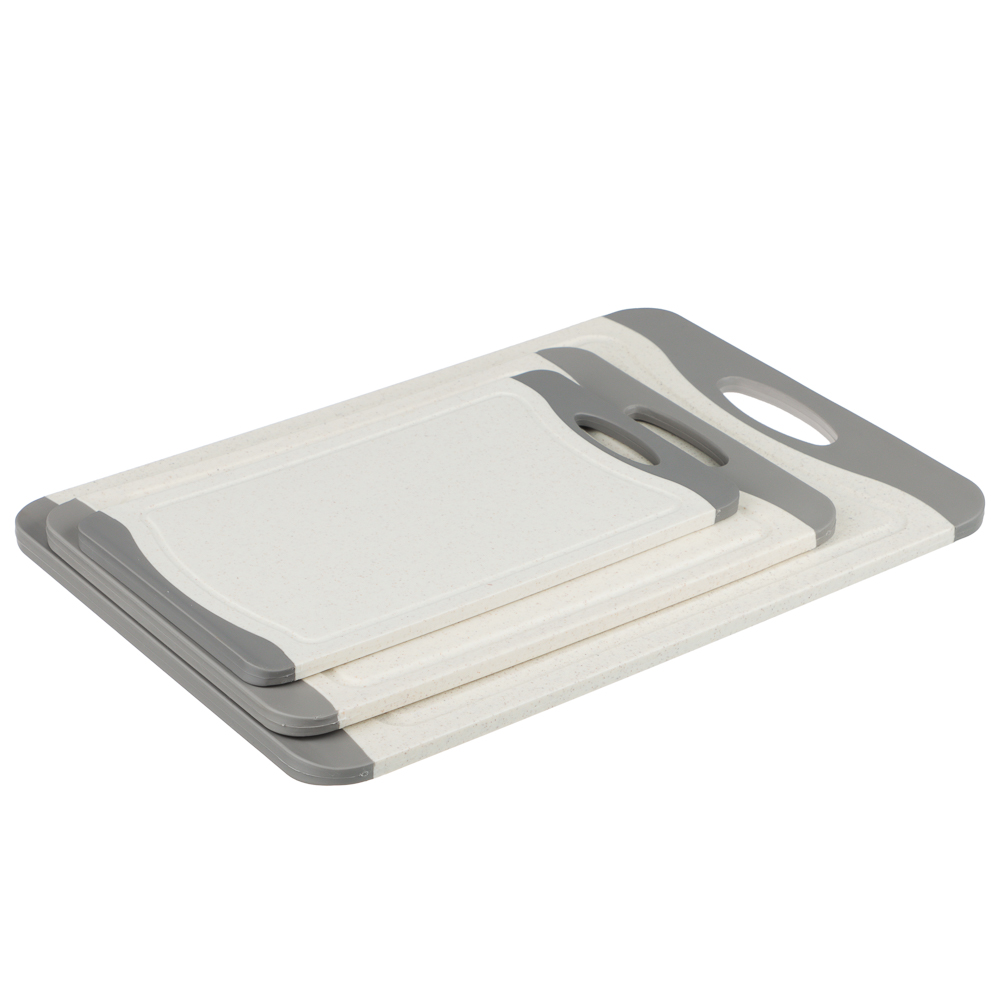 SATOSHI Женева Набор досок разделочных 3шт 36,5х24,5х0,8 см; 29х20х0,8 см; 25х14,5х0,8 см, пластик, арт.№ 852-155